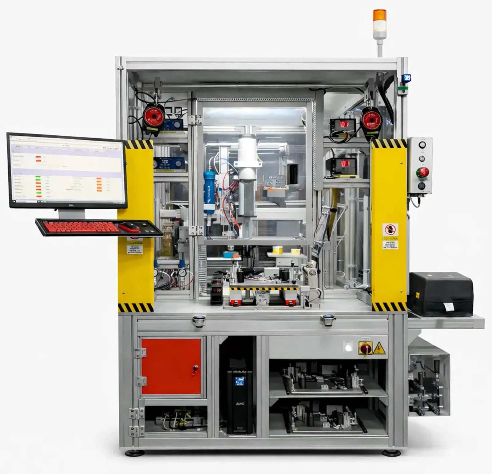 Multi-station automated assembly line for automotive electronics
