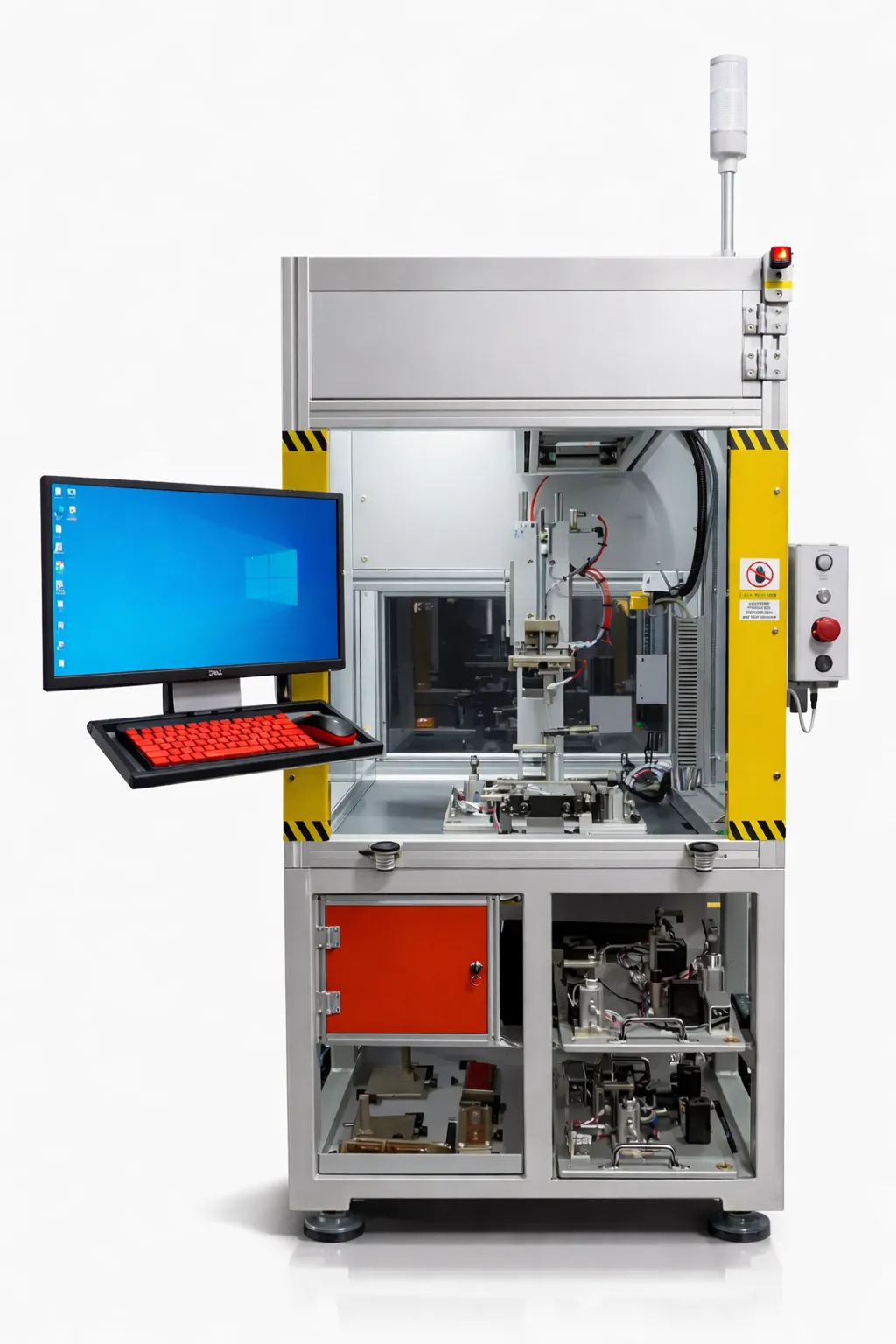 Automated leak testing machine for electronic enclosures