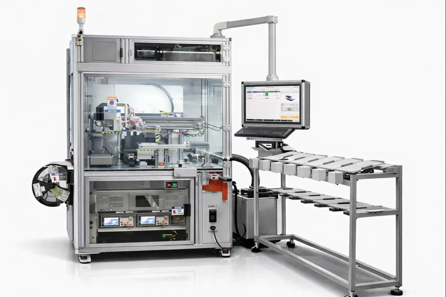 MOSFET power module testing station with precision instrumentation