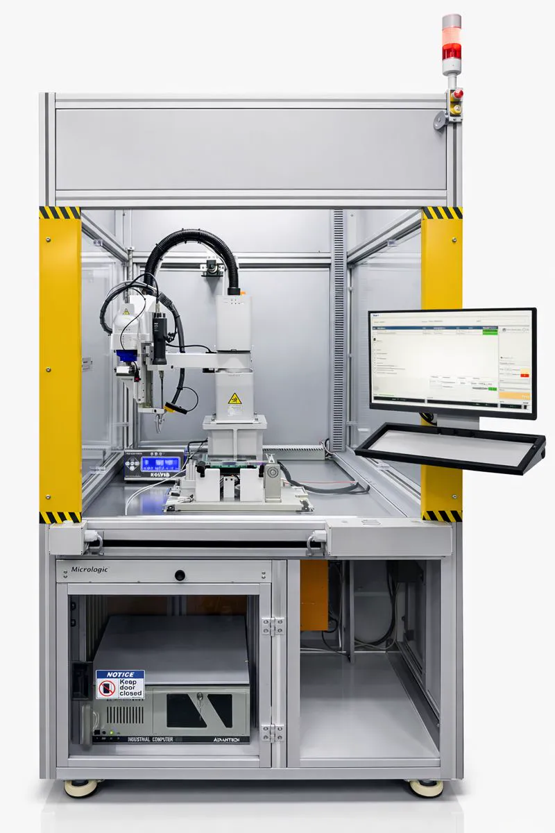 6-axis robotic automation cell for precision pick and place operations